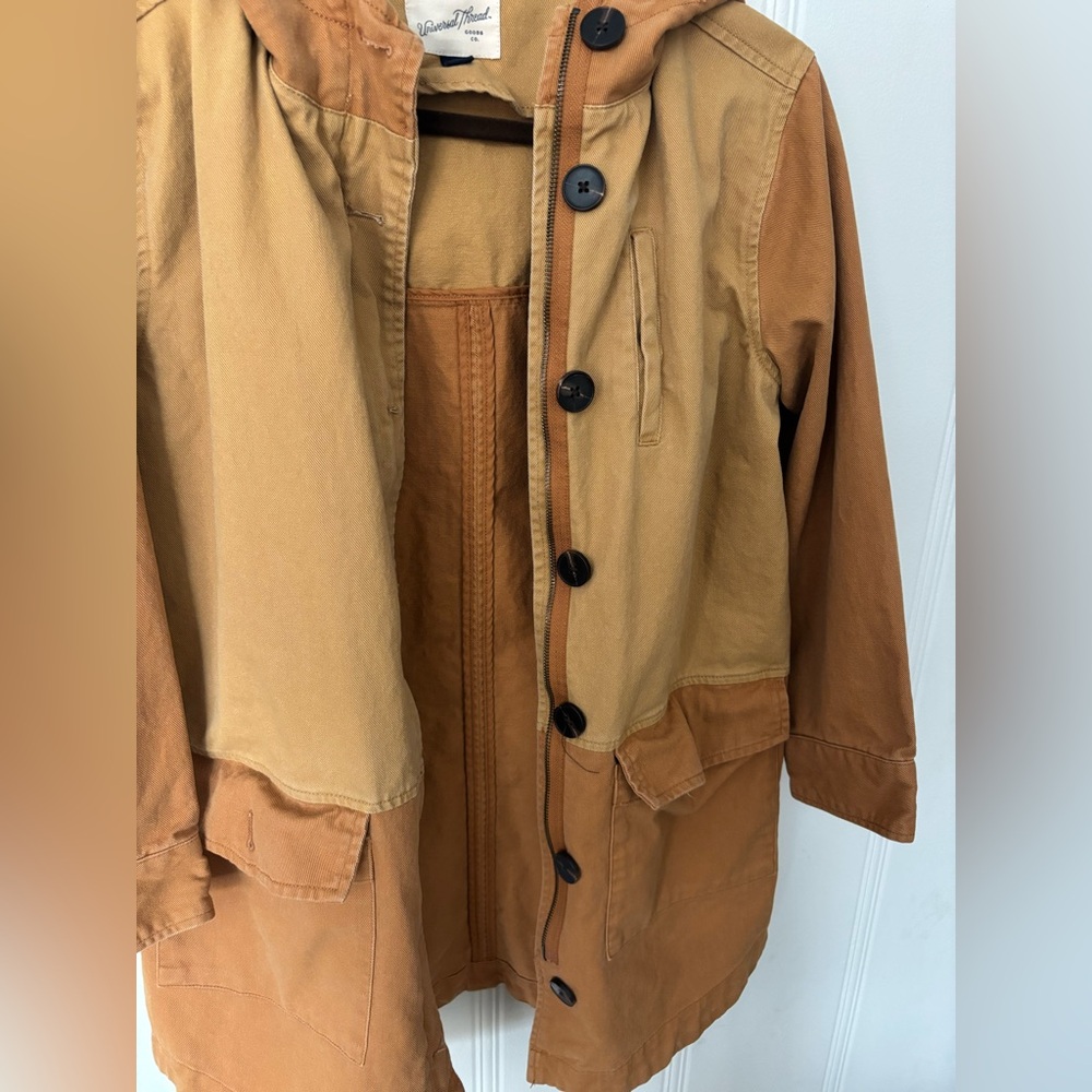 Universal Thread Tan Hooded Jacket - image 4